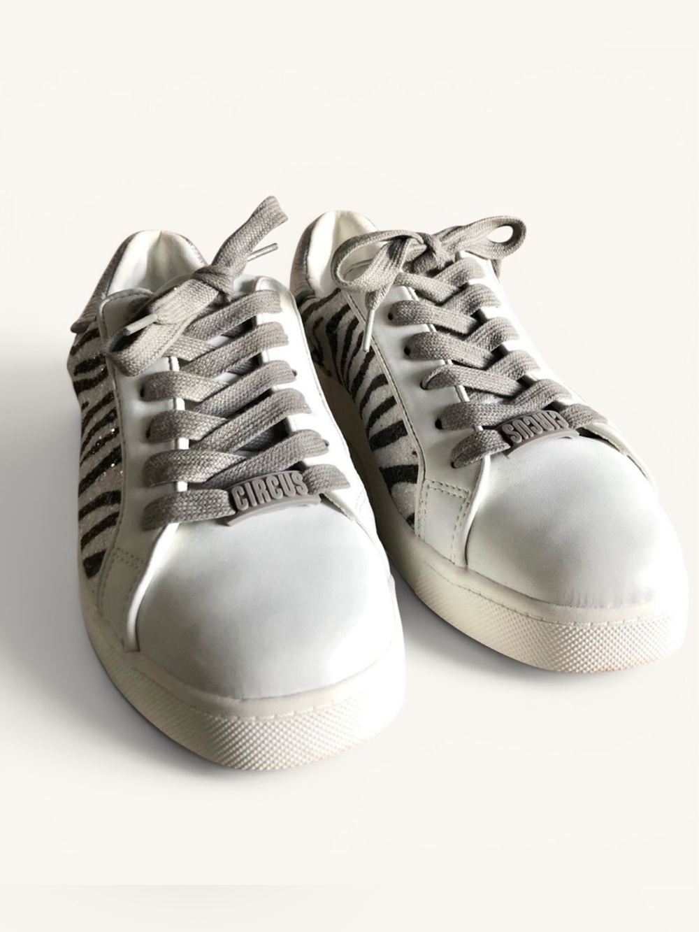 Sam Edelman Circus Devin Zebra Accent Lace Up Sneaker Tennis Shoe size 8 - Picture 9 of 15